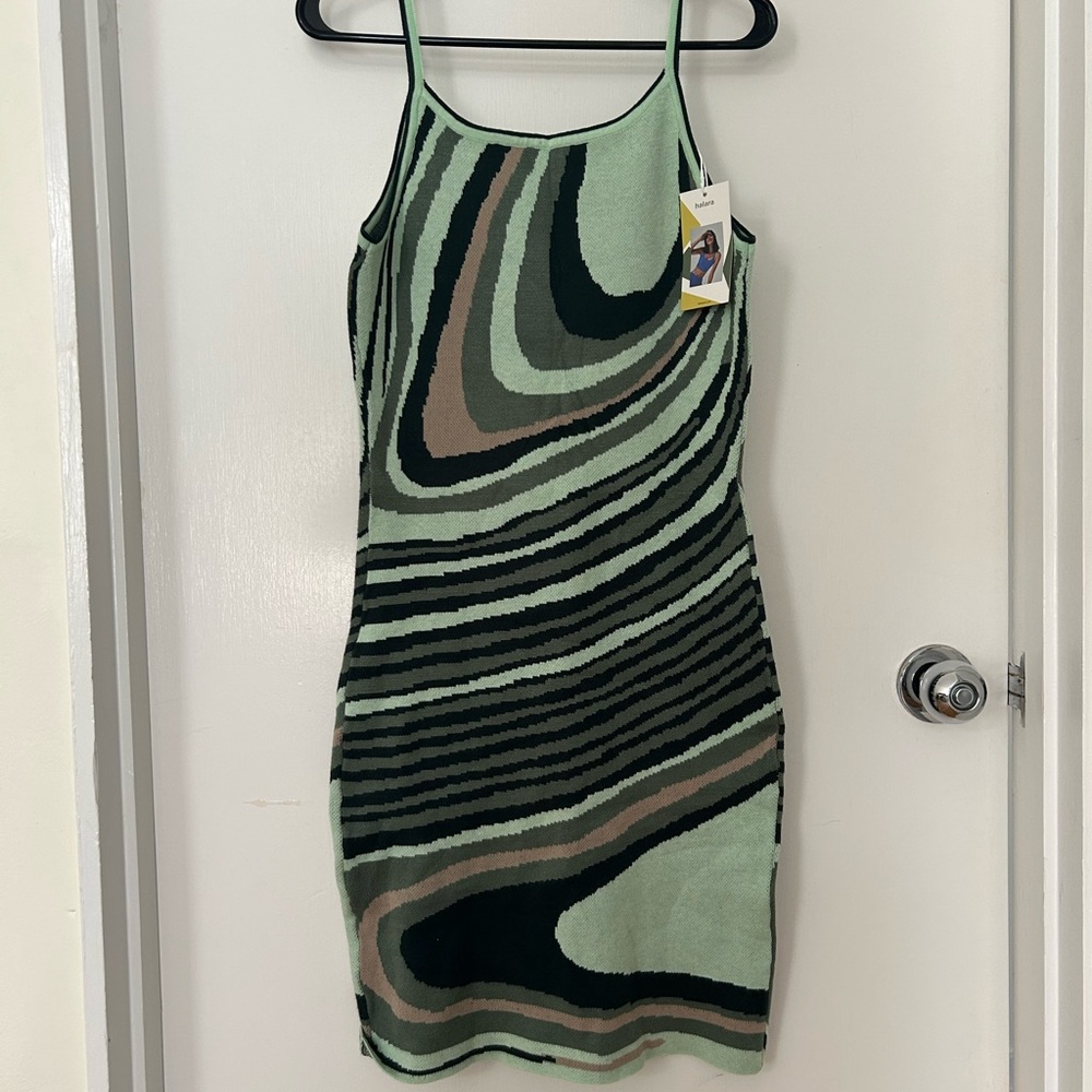 Green Patterned Dress